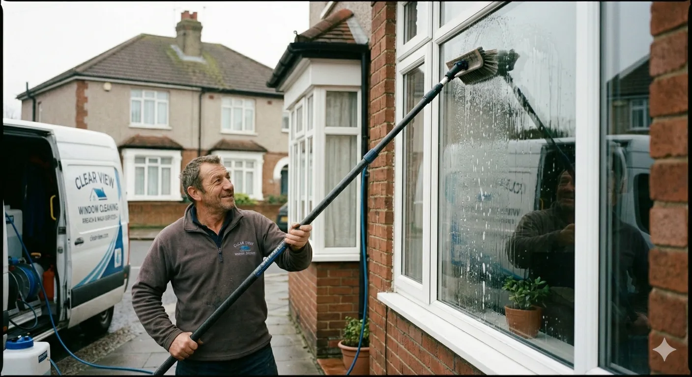 Dan Goddard Cleaning a Window